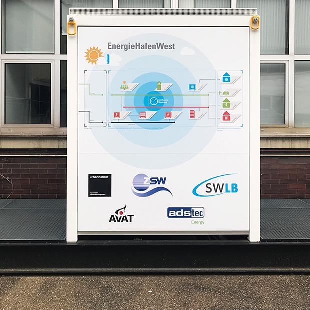 Smart Grid mit PowerBooster, urban harbor, Deutschland